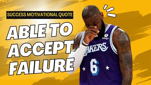 Lebron James Success Motivational Quote│Accept Failure│Shorts Video💯 #Shorts#quote#motivationalvideo