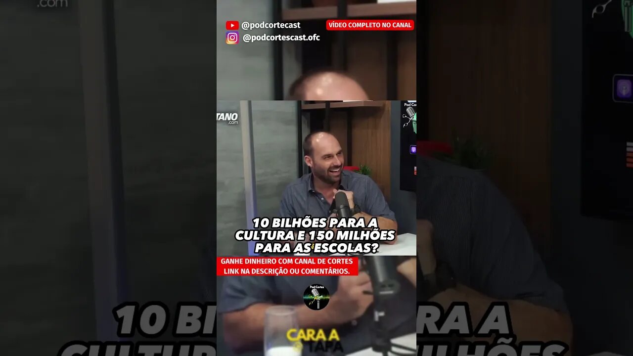 CULTURA MAIS IMPORTANTE QUE SEGURANÇA NAS ESCOLAS? #shorts #eduardobolsonaro #leirouanet