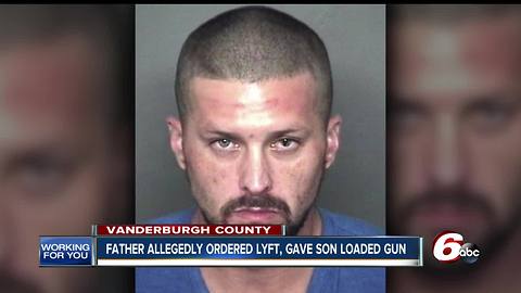 Father accused of giving 14-year-old loaded gun for protection during Lyft ride