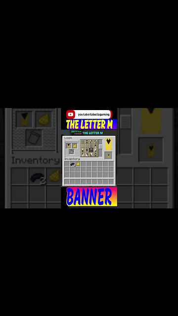 How To Make The Letter M Banner | Minecraft