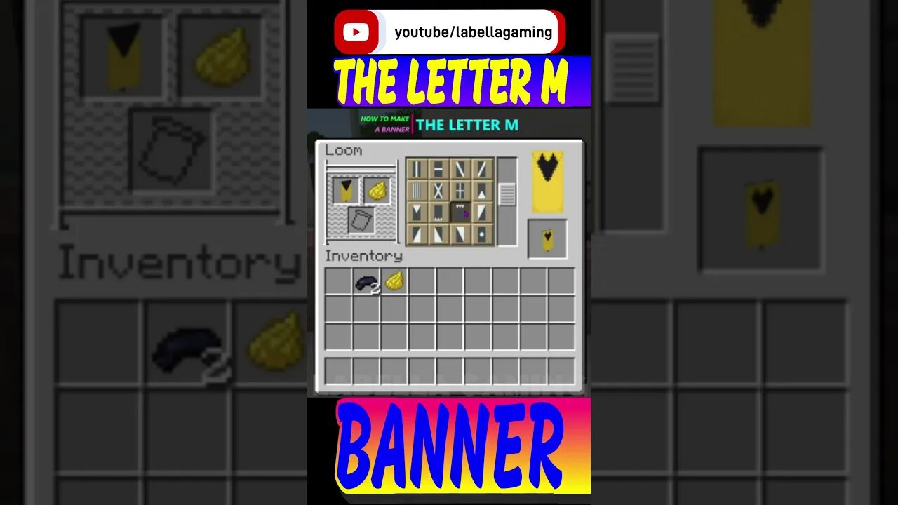 How To Make The Letter M Banner | Minecraft