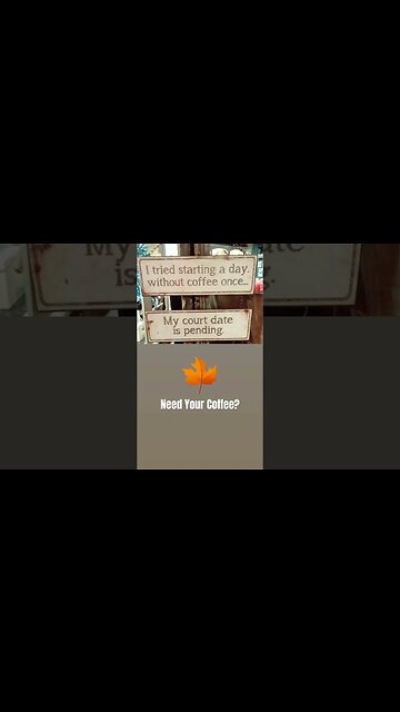 I need my coffee. Coffee prevents a crime.