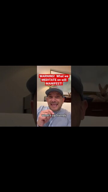 😱WARNING! What we MEDITATE on will MANIFEST! #christianmotivation #shorts #godsword