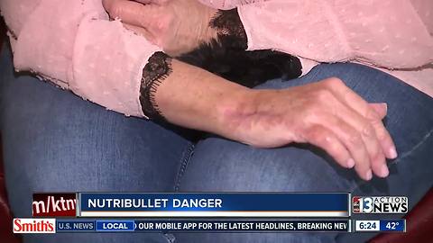 Woman claims NutriBullet sliced her hand