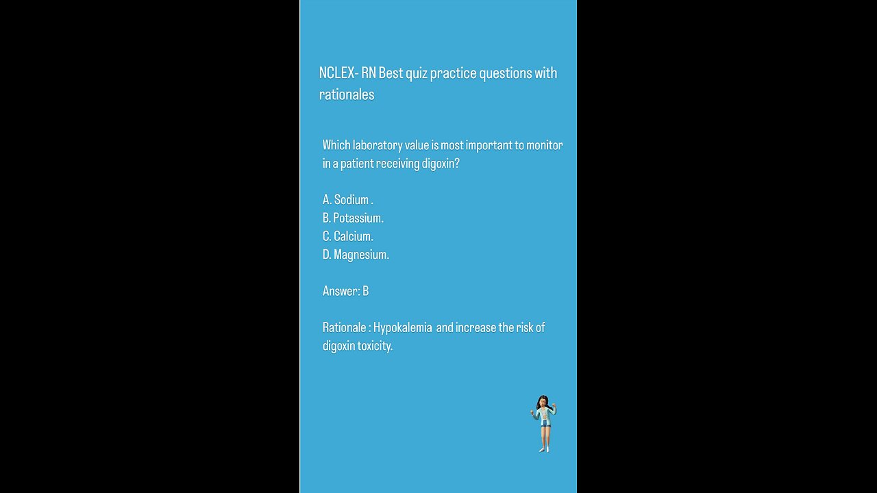 NCLEX-RN Best quiz practice questions with rationals (CVS)