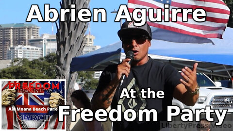 Abrien Aguirre at the Freedom Party at Ala Moana