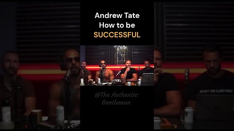 Andrew Tate How to be SUCCESSFUL