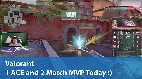 1 ACE and 2 Match MVP Today :) | Competitive 2W-2L | Valorant