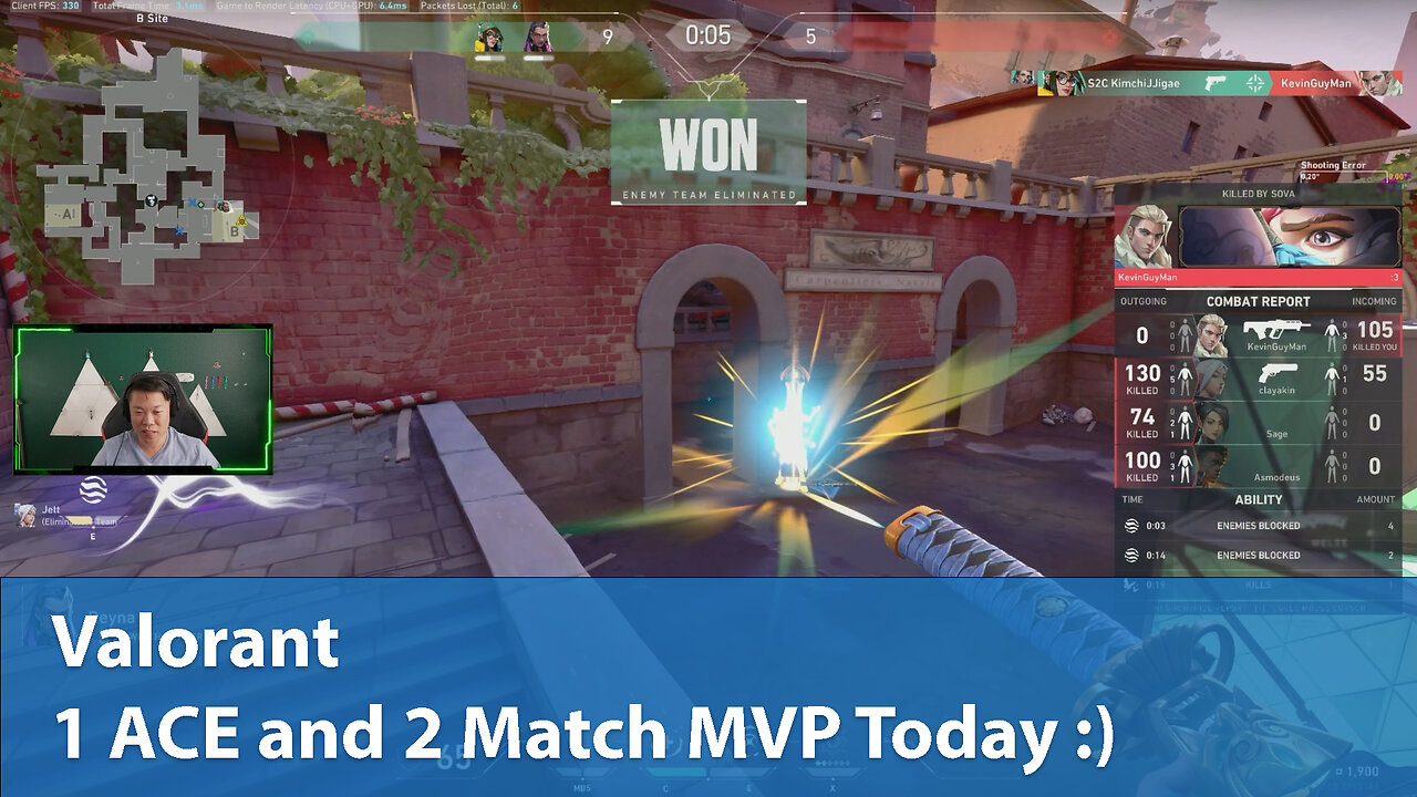 1 ACE and 2 Match MVP Today :) | Competitive 2W-2L | Valorant