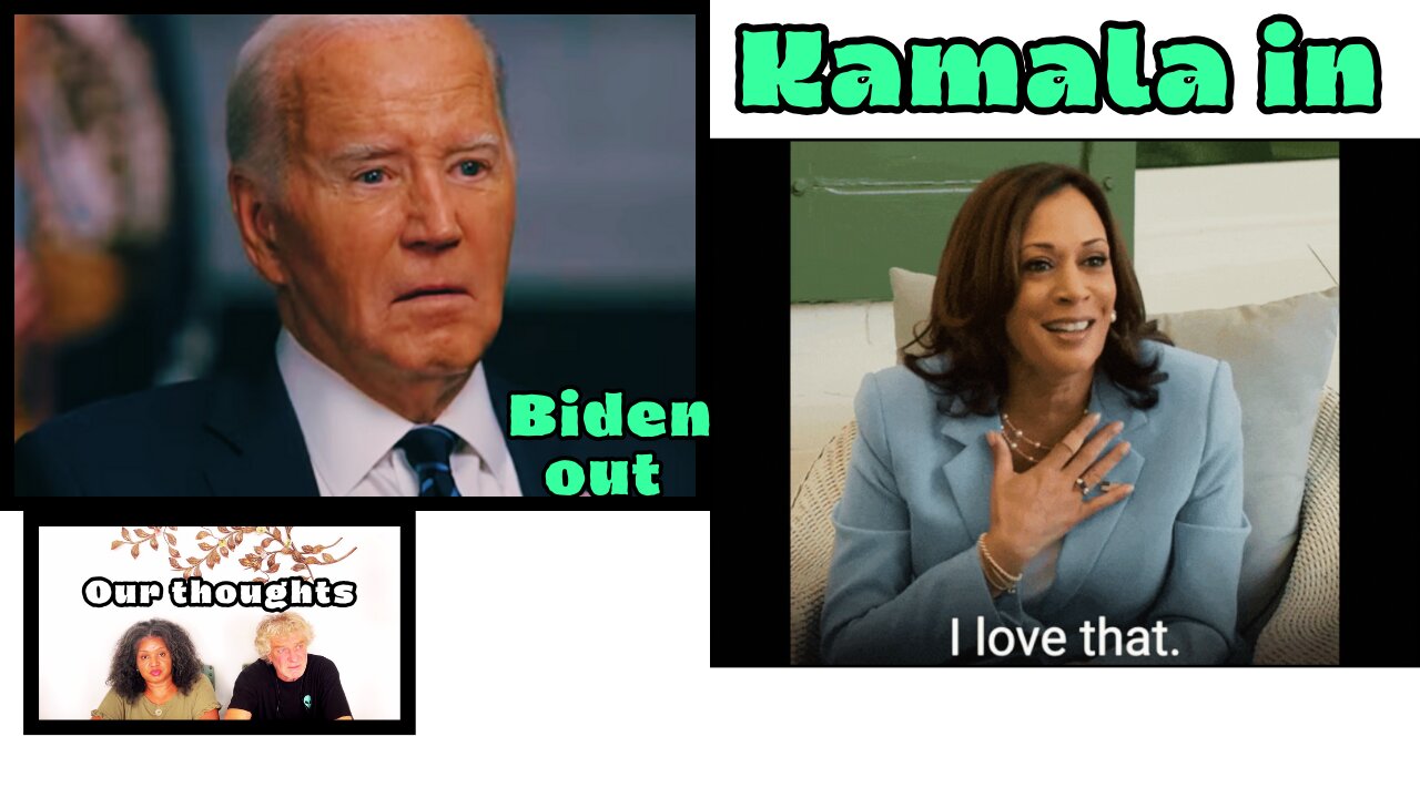 🥺 Biden out and 😁 Kamala in faster than In N Out fast food service| Is this D.E.I promotion?