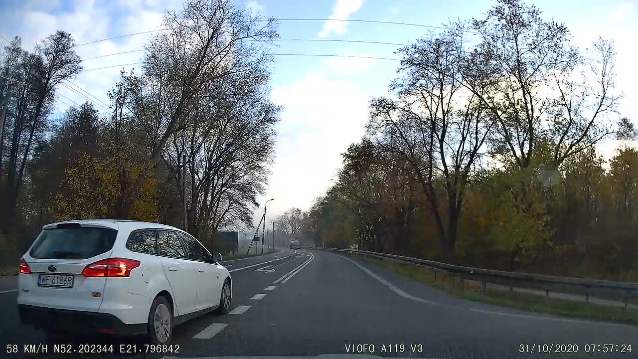 Wyprzedzanie na skrzyżowaniu