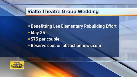 Say 'I Do' at the Rialto Theatre in Tampa for $75 on May 25