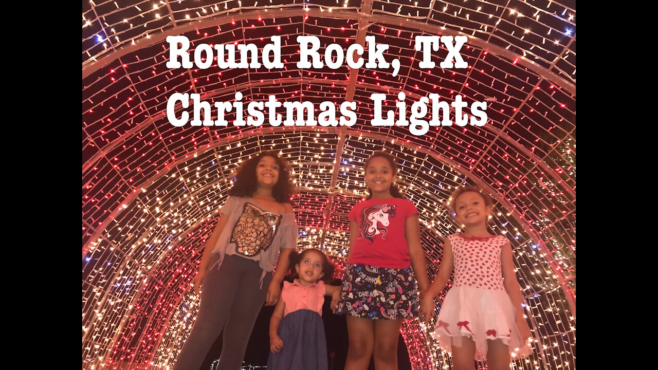 Round Rock, TX Christmas Lights. Luces de Navidad, Round Rock, TX.