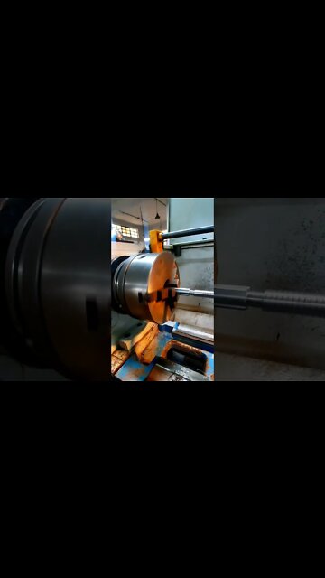 Lathe Machine Work Threading #amazing #satisfying #work #skills #shorts