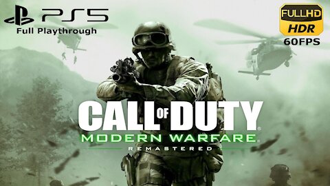 Modern Warfare Remastered - Act 2: All Ghillied Up - PS5 HQ 60FPS Playthrough