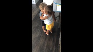 Toddlers Have an Adorable Hug