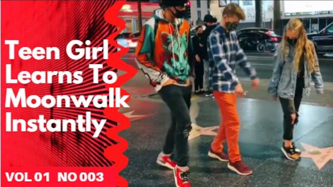 Teen Girl Moonwalk Away