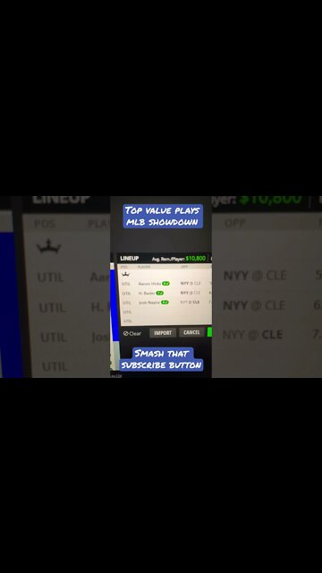 Dreams TOP VALUE PLAYS MLB DFS CLE vs NYY Showdown DraftKings 10/16/22