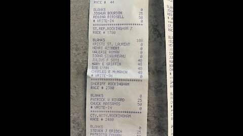Windham voting machine counted 48 of 75 Folded Ballots, Ft. Detrick/China, Magnetic Locks?