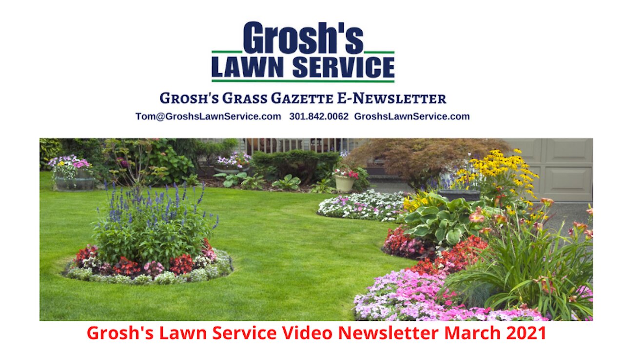 Grosh's Lawn Service Video E Newsletter March 2021