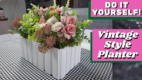 Retro crafts: Elegant and timeless vintage style planter