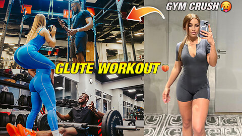 GYM CRUSH Takes Me through Her Intense GLUTE Workout