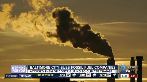 Baltimore is latest US city to file lawsuit against Big Oil