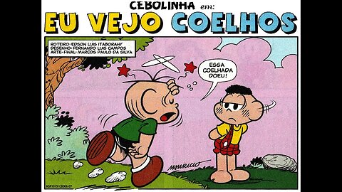 Cebolinha em-Eu vejo coelhos | Gibis do Rapha 2