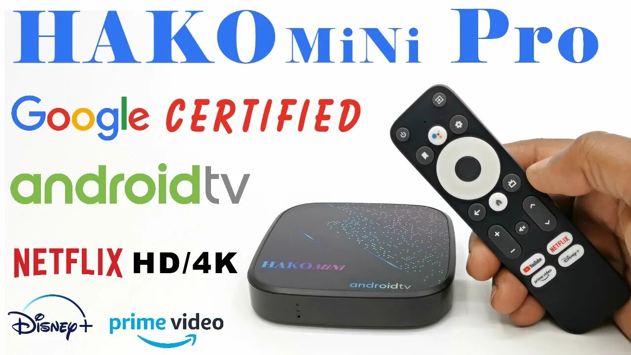 HAKOmini Pro Amlogic S905Y4 Google Certified TV Box