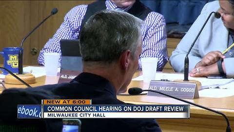 Common Council holds public hearing on DOJ draft report