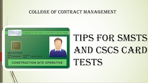 Tips For SMSTS and CSCS Card Tests
