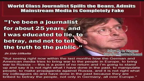 Udo Ulfkotte German Journalist and Whistleblower: “How the CIA Buys the News”