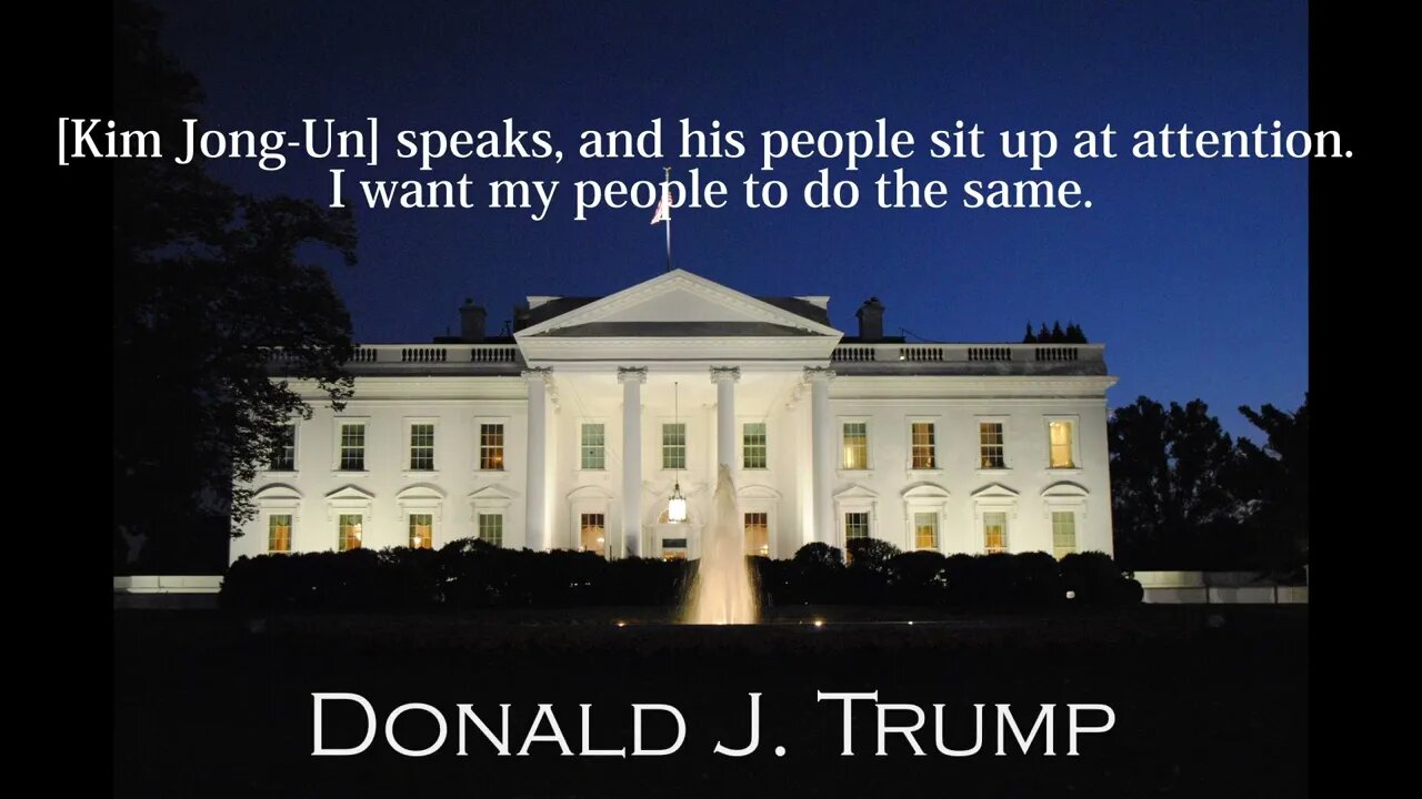 Donald Trump Quotes - Kim Jong-Un speaks, and his people sit up at attention...