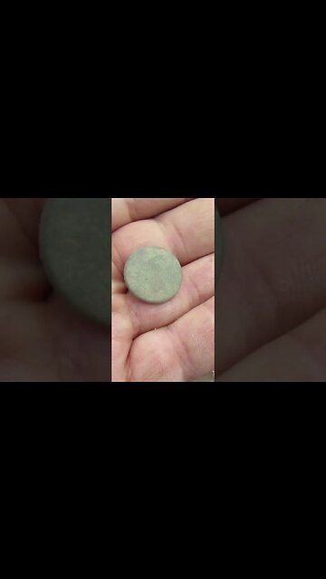 Flat Button!! #treasure #relic #coins #buttons #silverage #metaldetecting #history #coin #silver