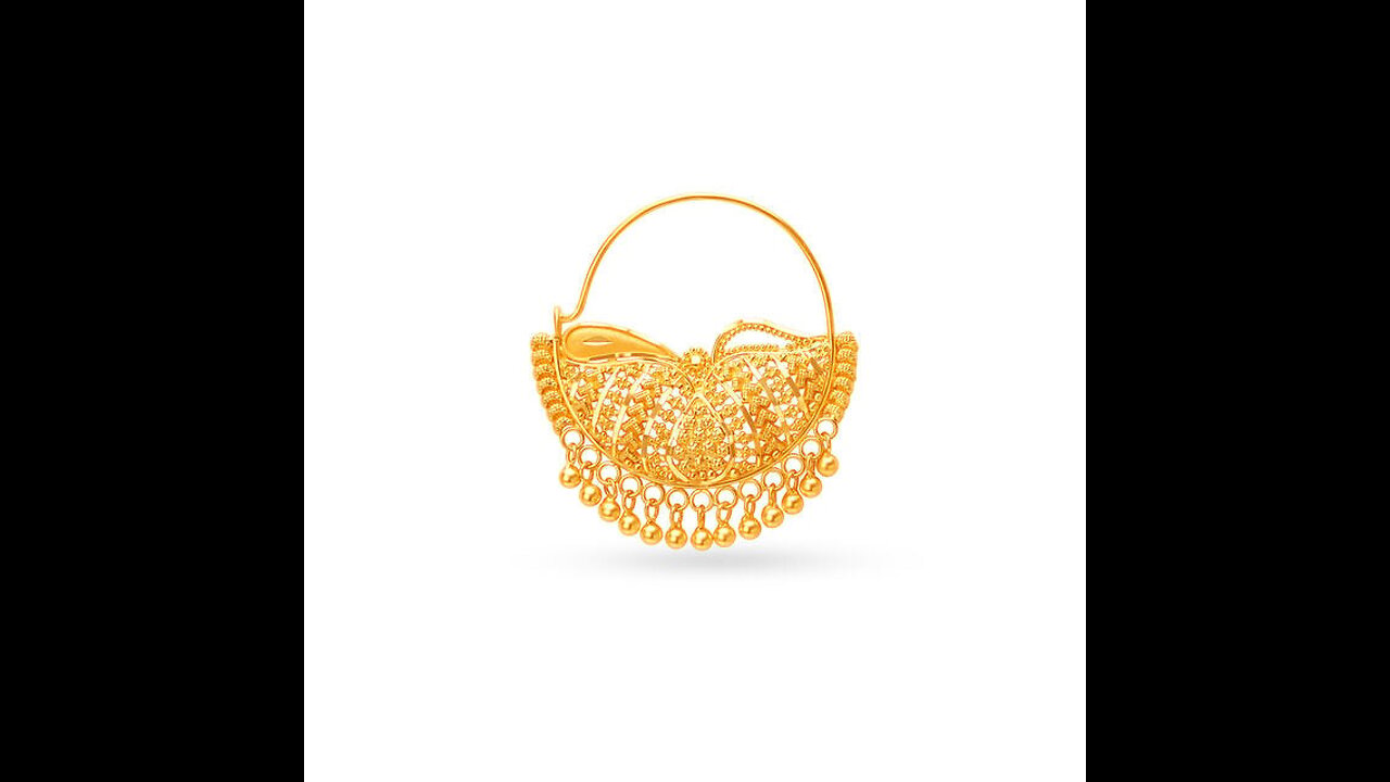 gold nath design for bride #