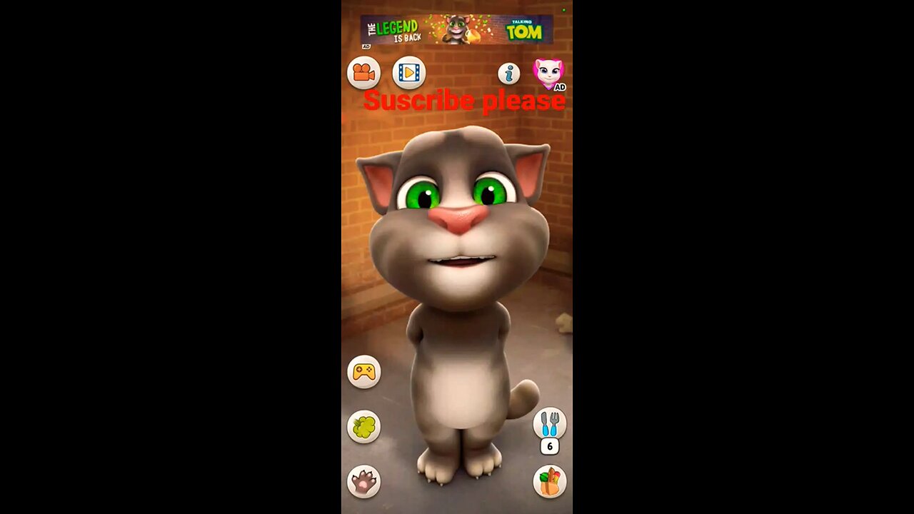 Talking Tom cat short feed