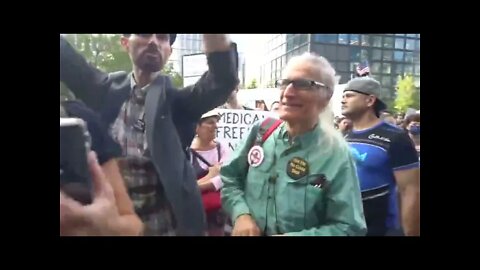 NYC - Protest Outside CNN - "The Media Is The Virus"