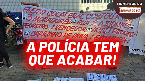 Ato nacional dos movimentos negros : pelo fim da policia já! | Momentos do Resumo do Dia