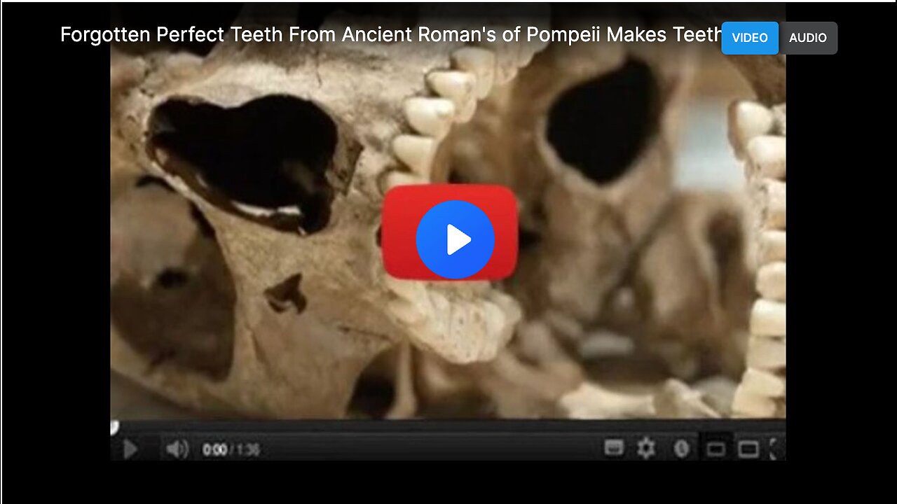 Forgotten perfect teeth from an ancient Roman of Pompeii