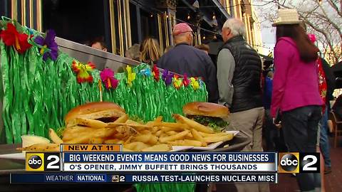 Busy weekend in Baltimore spells good news for area businesses