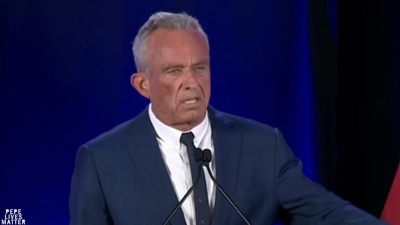 Wow, beautiful moment as Robert Kennedy Junior starts weeping at the thought of how many children he