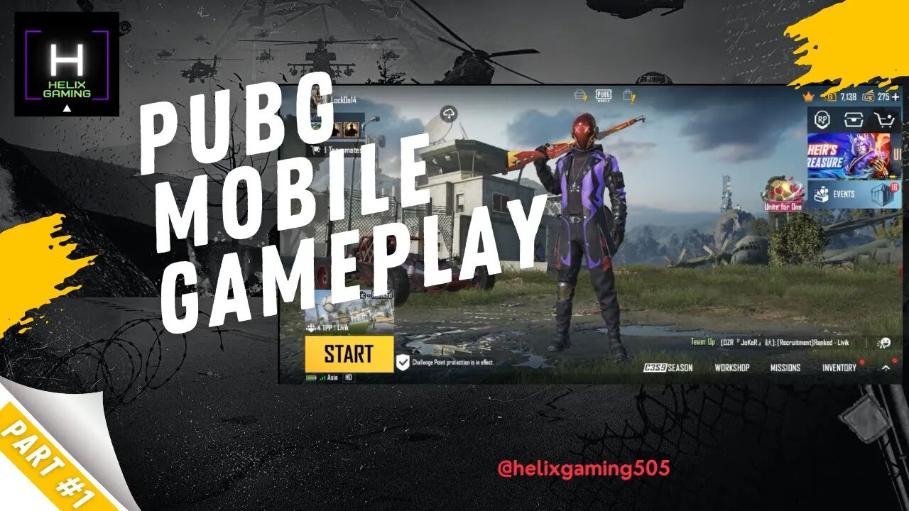 Gameplay PUBG Mobile Part #1 @helixgaming505