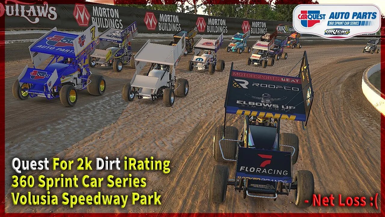 Quest for 2k iRating in the Official 360 Sprint Car Division - Volusia Speedway - iRacing Dirt