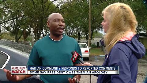 Haitian community responds to reported comments