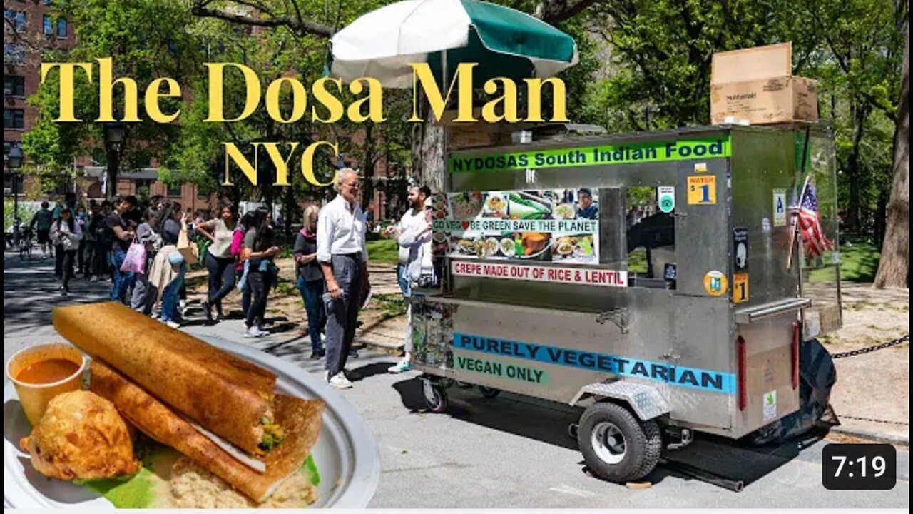 Eating Dosas from the Famous Dosa Man in NYC