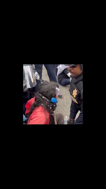 A Pro-Hamas Protester 'Screaming In Pain' While Cops Remove Him