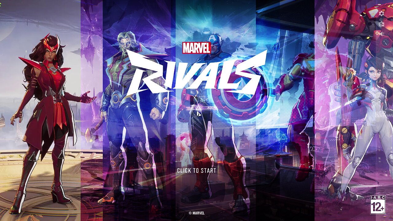 Marvel Rivals Competitive: Scarlet, Warlock, Captain, Ironman, Peni Parker