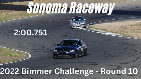 BMW E92 M3 Sonoma Raceway CW - 2:00.751