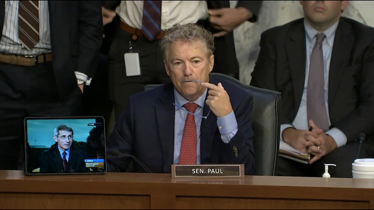 Dr. Rand Paul Shows Video of Fauci Interview to Show Fauci’s Hypocrisy - September 14, 2022