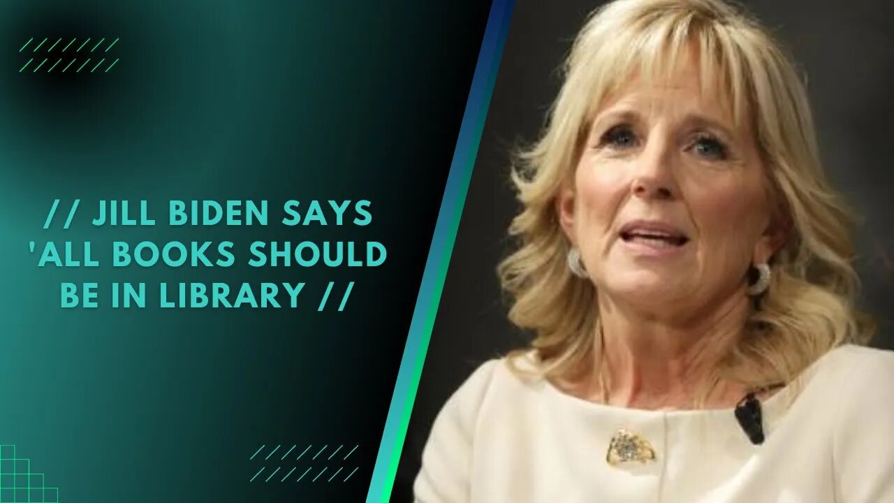 Jill Biden says 'ALL books should be in library | PRIME NATION